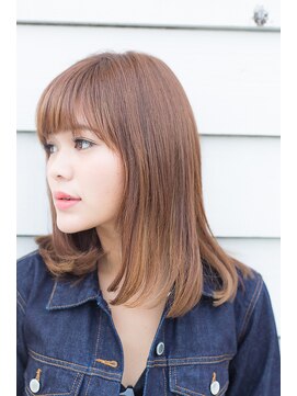 ヘアーズ ロッソ テラス(hair's ROSSO TERRACE) 【鶴見】伸ばしかけベージュカラーさら艶ミディ☆[30代40代50代]