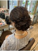 結婚式お呼ばれゆるふわアレンジ 2021/4/11
