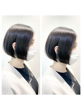 ロンド ルージュ 銀座店(Lond rouge) ミニボブ　サイドシルエット