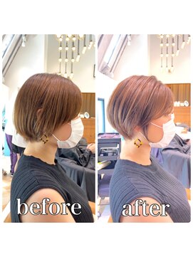 ロンド レグリーズ 立川(Lond leglise) 【山方　直也】マッシュショート×丸みショート×耳かけ×小顔