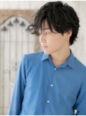 モテ抜け感ヘア☆ランダムパーマ風黒髪マッシュC