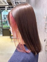 アイティーバイアルバム 下北沢店(IT by ALBUM)&nbsp;ピンクフェイスフレーミング_アースカラーくびれヘア_ba361832