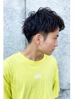 アクト(ACT)&nbsp;爽やか黒髪ツーブロックアップバングソフトスパイラル