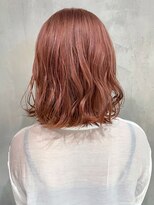 アルバム 池袋(ALBUM) ピンクベージュ_外ハネボブセクションカラー_ba392563