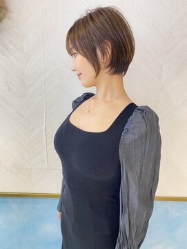 ロンド ストラーダ 心斎橋(Lond strada) ショート×ハイライト白髪ぼかし×シルキーベージュ[心斎橋]