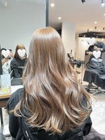 アールヘアー(ar hair)&nbsp;【市川諒】ブリーチなしダブルカラーの艶ブロンド☆☆