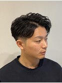 ビジネスヘア パーマ風セット ワックスセット