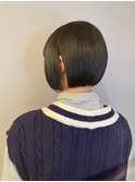 20代30代40代小顔ミニボブアッシュブルーブラック