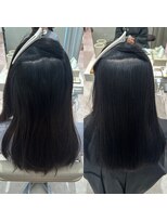 シンズ 銀座(sins)&nbsp;硬い髪質もsins髪質改善酸性ストレートでシルクのような質感