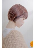 丸っとおさまるショートボブ