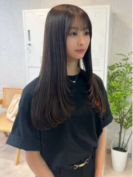 トレヘアー 京都 烏丸(tRe hair) フェイスレイヤー × 小顔カット / 韓国風