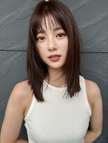イメチェン前髪小顔こなれミディ_銀座