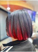 【アンブレラカラー 赤×黒】池袋美容室