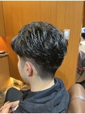 銀座　理容室　ナチュラルパーマ　ビジネスヘア