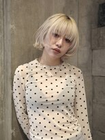 ネロ ヘアサロン 渋谷(NERO HAIR SALON) 【倉畑果歩】ホワイトブロンド×マッシュボブ