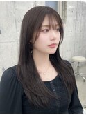 ナチュラルレイヤーカット¥シースルーバングカット　上野