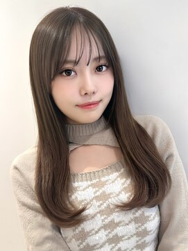 ユーフォリア 銀座本店(Euphoria) 山村/小顔ワンカールパーマ/セミロング/ストカール/縮毛矯正銀座