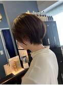 大人かわいい丸みショート