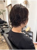 マッシュショートおしゃれ女子ウルフヘア外ハネボブレイヤーボブ