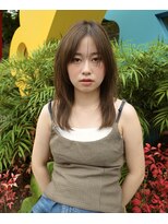 ランプ 代官山(the lamp)&nbsp;ベージュアッシュベージュシースルーカラー大人可愛いボブ