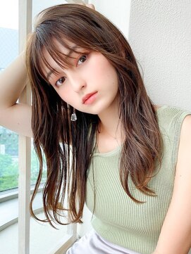 ラルユー 金山(LallYou) 暗髪でも出せるこなれ感フェイスレイヤー×ナチュラルセミロング