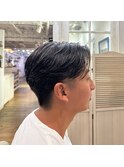 大人男性メンズカットニュアンスセンターパートナチュラル