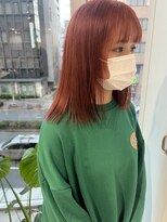 ラ ミュウ 八王子(LA.MIU)&nbsp;オレンジベージュ　暖色　ブラウン　ケアブリーチ