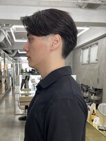 ソーコ 渋谷(SOCO) メンズカットメンズセンターパートニュアンスパーマ渋谷学割