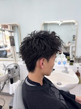 ワンリンク(One Link) 【ツイストスパイラルパーマ×ツーブロック】