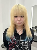 エゴ 池袋(EGO) デザインカラー可愛い♪ブロンド×水色カラー