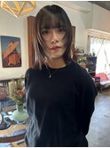 顔まわりレイヤーカットミディアムレイヤーカット