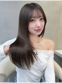 □大宮顔周りレイヤーカットハッシュカット髪質改善縮毛矯正