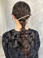 ランガリ ヘアアンドスパ(Rangali Hair&Spa)&nbsp;【別府　Rangali】ゆるふわセット、編みおろしアレンジ