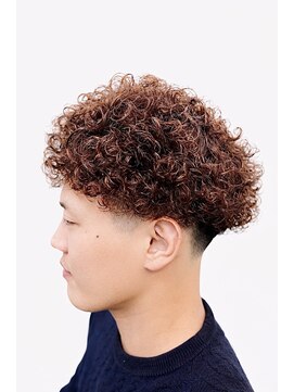 ミューク(mjuk) フェード × ハードカーリーパーマ