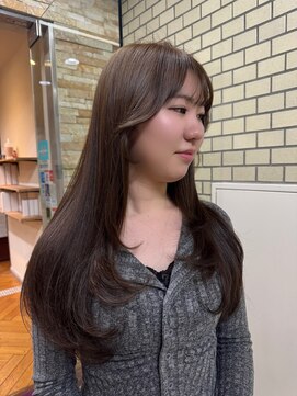 ファブ 千葉店(FaB) 【ブリーチなしダブルカラー×オリーブブラウン】