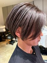 ナチュラル ヘアーデザイニング(Natural hair designing)&nbsp;大人女性ショートボブ/シースルーバングショート/モカベージュ