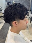宇都宮メンズカットメンズパーマ波巻きスパイラルパーマツイスパ
