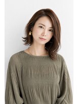 アトムズ(AtomZ)&nbsp;前髪なし大人美人くびれボブ×艶ショコラブラウン