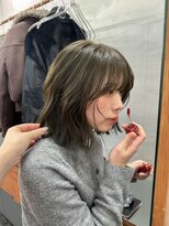 ニール 名古屋 伏見 丸の内(NEELU)&nbsp;【RIE】ブリーチなしダブルカラーでつくるオリーブベージュ
