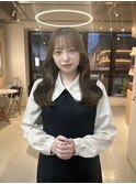 【牧内】ミルクティーベージュ10代20代巻き髪