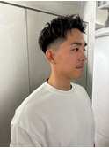 【竹嶌】大人男子ヘア黒髪短髪メンズショート清潔感ヘア