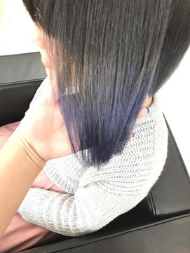 マーメイドヘアー(mermaid hair) シルバーブルーグラデーション