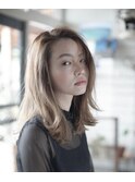 ハイライトのたっぷり入ったレイヤースタイル