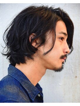 ユノ(juno) 大人のミディアムルーズパーマ（セミウェット）