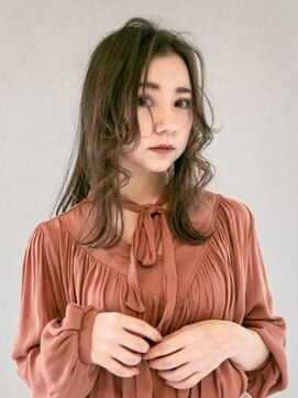 アースコアフュールボーテ 川越店(EARTH coiffure beaute) ストレート×カールのデザインロング