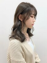 ラパンセ ブルー(LA PENSEE BLEU)&nbsp;【LA PENSEE】アッシュブラウン シースルーバング オルチャン