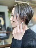 「NUDE」#ひし形シルエット 大人かわいい  ショートパーマ