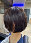 丸みミニボブ