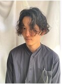メンズセンターパート スパイラルパーマ 『ハヤセ 』