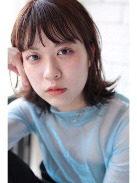 サロンドミルク 新百合ヶ丘店(salon de MiLK) 耳掛けが可愛い切りっぱなしボブ♪ 五月女